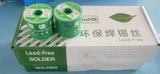 Sn99.3Cu0.7 1000g Bebas Timah Perak Larut Air 0.3 Mm Kawat Solder ECO